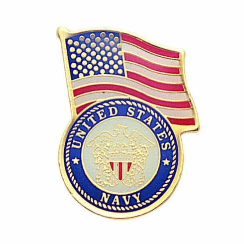 U.S.NAVY AMERICAN FLAG PIN