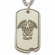 U.S. NAVY STERLING SILVER DOG TAG WITH CROSS ON BACK