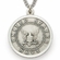 U.S. NAVY STERLING SILVER MILITARY MEDAL,1 INCH, CROSS BACK