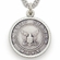 U.S. NAVY STERLING SILVER MILITARY MEDAL, 3/4 INCH, CROSS BACK