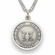 U.S. NAVY STERLING SILVER MILITARY MEDAL, 3/4 INCH, ST. MICHAEL BACK