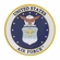 4-Inch in Diameter Embossed United States Air Force Round Metal Medallion Peel-and-Stick Insert