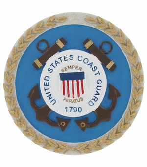UNITED STATES COAST GUARD SHIELD EMBLEM, PLAQUE MOUNT