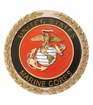 UNITED STATES MARINE CORPS SHIELD EMBLEM, PLAQUE MOUNT