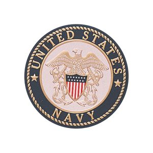 2 Inch in Diameter Round Metal Litho-Print US Navy Medallion Insert