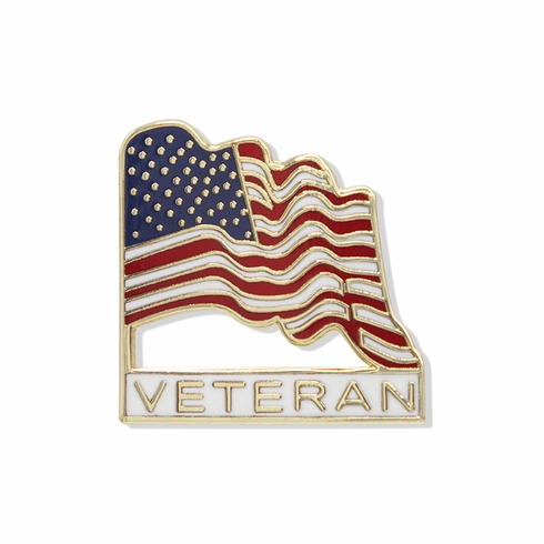 VETERAN AMERICAN FLAG PIN