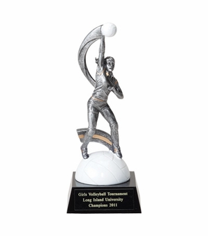 VOLLEYBALL, FEMALE, 8 INCH FIGURE TROPHY