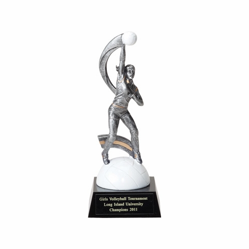 VOLLEYBALL FEMALE FIGURE TROPHY - NO PLATE