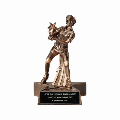 VOLLEYBALL FEMALE RESIN TROPHY - NO PLATE