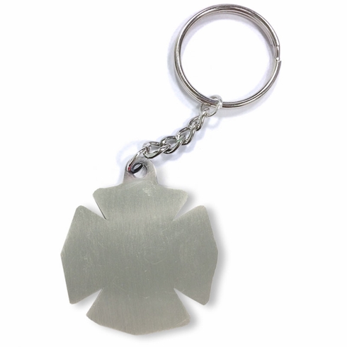 VOLUNTEER FIRE FIGHTER PEWTER KEY CHAIN