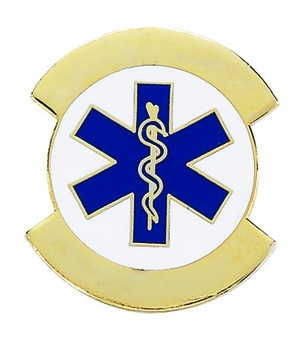 VOLUNTEER PARAMEDIC PIN, BLANK BARS
