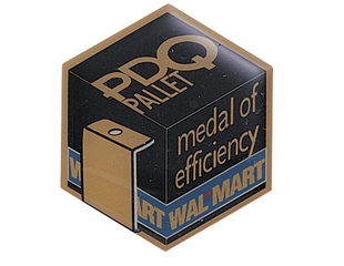 WAL-MART PDQ PALLET MEDAL OF EFFICIENCY PIN