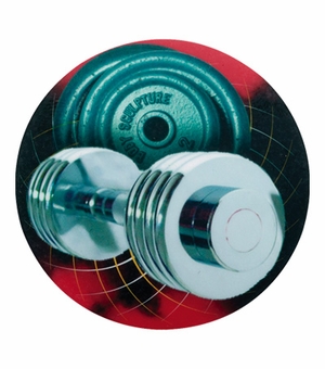 2 Inch in Diameter Round Weight Lifting Mylar Insert