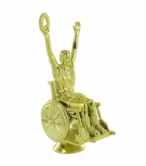 WHEELCHAIR VICTORY MALE TROPHY FIGURE