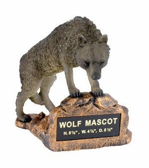 WOLF MASCOT TROPHY