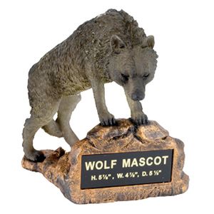 WOLF MASCOT TROPHY