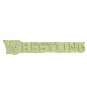 WRESTLING CHENILLE PIN GOLD