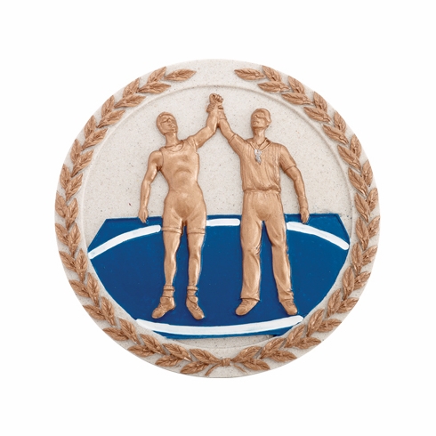 WRESTLING PLAQUE MOUNT