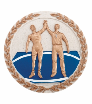 WRESTLING PLAQUE MOUNT