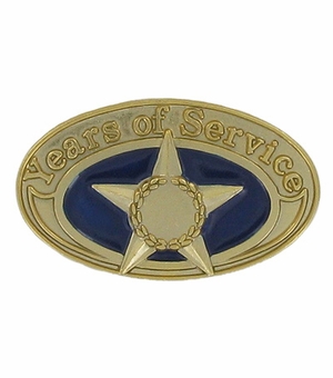 YEARS OF SERVICE PIN, GOLD STAR