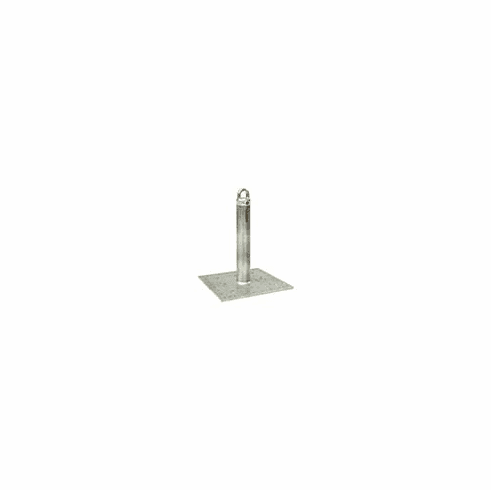 CRA-W WW 18"xSch40x3.0" Riser, Loop Top, 16x16x3/8 Base. HDG. Import 1033-W