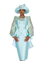 Wholesale Women's Long Jacket/Skirt Church Suit