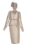 Wholesale Women's Jacket/Skirt/Camisole Church Suit - Click to Enlarge