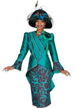 Wholesale Women's Long Jacket/Skirt Church Suit