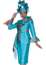 Wholesale Women's Long Jacket/Skirt Church Suit