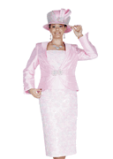 Wholesale Women's Jacket/Skirt/Camisole Church Suit - Click to Enlarge