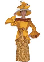 Wholesale Women's Long Jacket/Skirt Church Suit