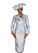 Wholesale Women's Jacket/Skirt/Camisole Church Suit - Click to Enlarge