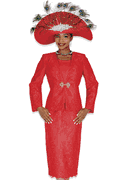 Wholesale Women's Jacket/Skirt/Camisole Church Suit - Click to Enlarge