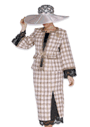 Wholesale Women's Jacket/Skirt/Camisole Church Suit - Click to Enlarge