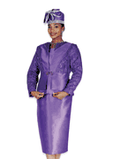 Wholesale Women's Jacket/Skirt/Camisole Church Suit - Click to Enlarge