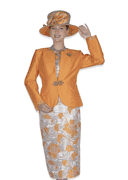 Wholesale Women's Jacket/Skirt/Camisole Church Suit - Click to Enlarge