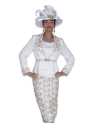 Wholesale Women's Jacket/Skirt/Camisole Church Suit - Click to Enlarge
