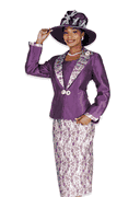 Wholesale Women's Jacket/Skirt/Camisole Church Suit - Click to Enlarge