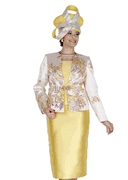Wholesale Women's Jacket/Skirt/Camisole Church Suit - Click to Enlarge