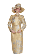 Wholesale Women's Jacket/Skirt/Camisole Church Suit - Click to Enlarge