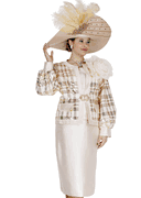 Wholesale Women's Jacket/Skirt/Camisole Church Suit - Click to Enlarge