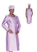 Wholesale Women's Long Jacket/Dress Church Suit - Click to Enlarge