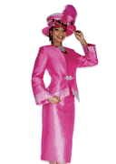 Wholesale Women's Long Jacket/Skirt Church Suit - Click to Enlarge