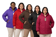 Wholesale Womens Plus Size Coat with Sherpa Lining 1x-3x - Click to Enlarge