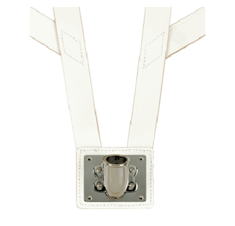 Cinturone Porta-bandiera Militare British Army - Cintura In Pelle Bianca - UK Seller - Foto 4