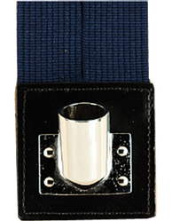 Navy Blue Web Flagset Carrier Double-Strap w/Chrome Cup