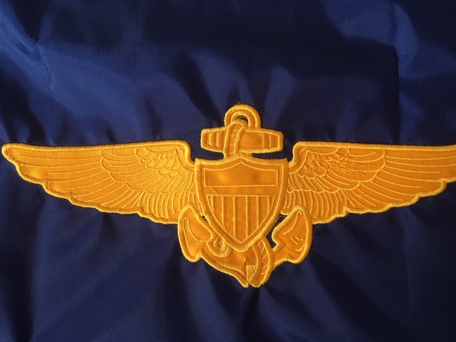 US Naval Gold Aviators Pilots Wing flags