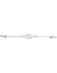 White Leather Chin Straps