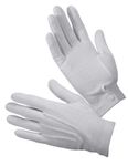 White Cotton Gripper Dot Parade Gloves