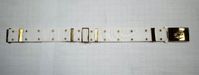 White & Brass Ceremonial Parade Belt w/ WaistPlate